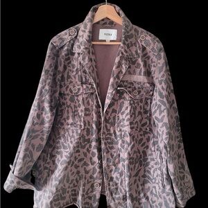 Pistola Tan and Black Patterned Utility Jacket